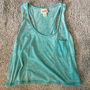 Mossimo turquoise tank top size small